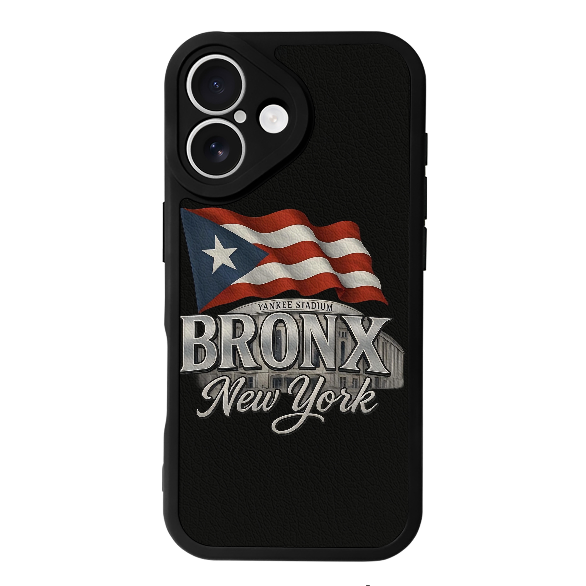 New York Yankees BRONX Yankees Stadium IPhone 16 Silicone Leather Case – UV Print, Lambskin Texture – Perfect Fit, Wireless Charging Compatible, Scratch Resistant, Precise Cutouts – Stylish Protection For IPhone 16